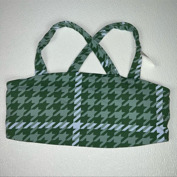 Offline By Aerie Green Real Me Stretch Xtra Square Neck Sports Bra Size XL NWT - Picture 3 of 8